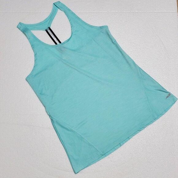 Avia Womens Sz Medium Seagreen Strappy Racerback Tank Top Athletic Workout - Picture 1 of 6